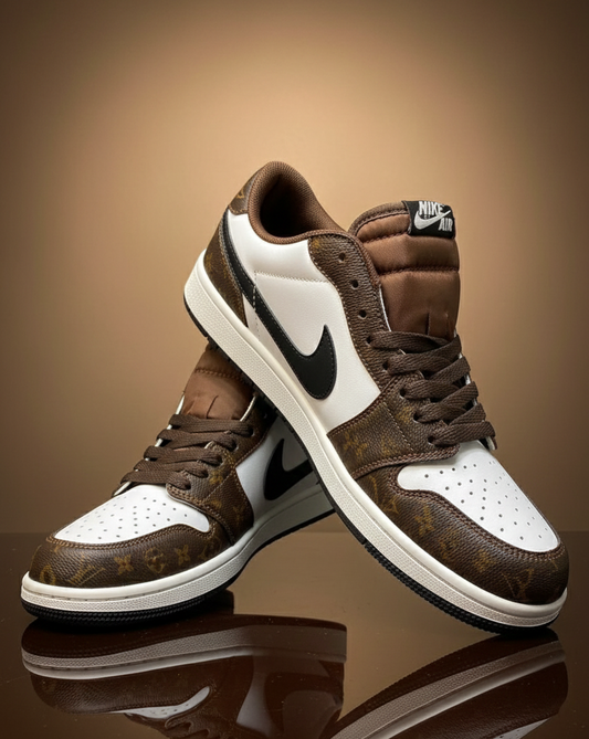 NKE AJ1 Low and High Jordan — Premium Patchwork Sneakers • Made in Vietnam • Men’s Streetwear / Lifestyle Shoes (Copy)